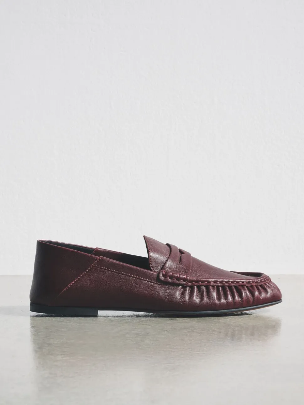 Rouge bordeaux - Mocassins The Set Premium en daim
