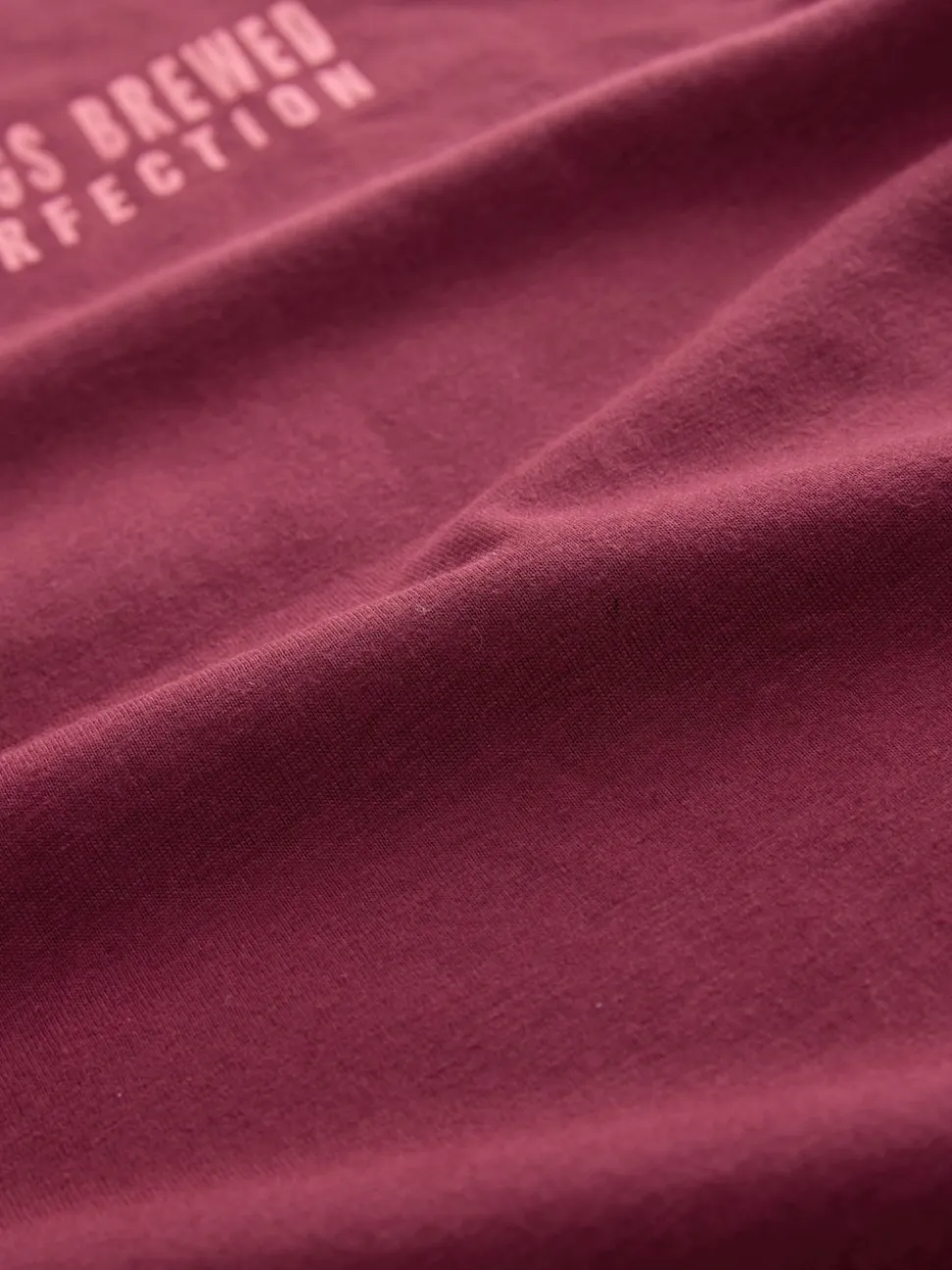 Rouge bordeaux - Pyjama à manches courtes en coton