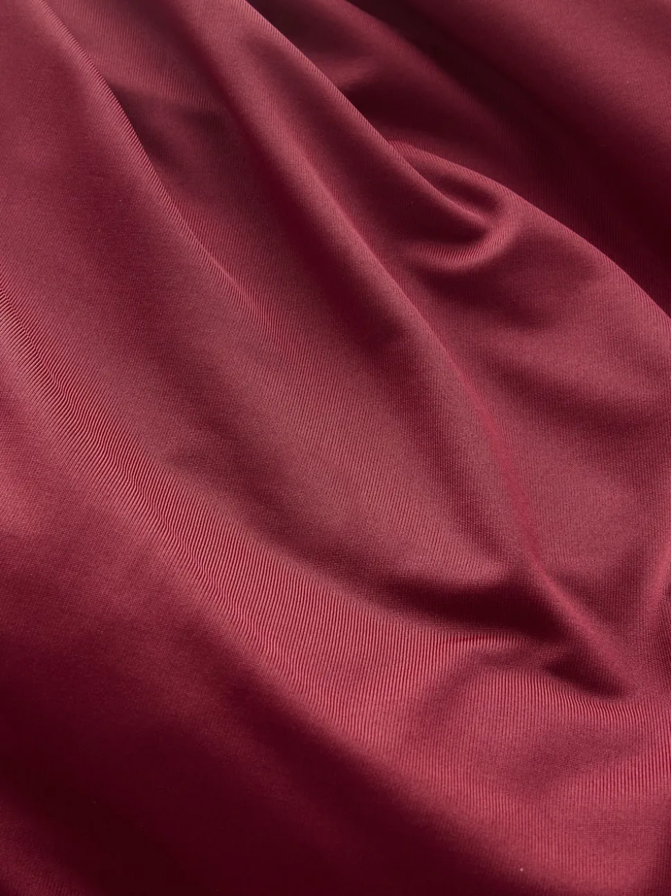 Rouge bordeaux - Robe longue de demoiselle d’honneur multicolore en jersey pour invitée de mariage