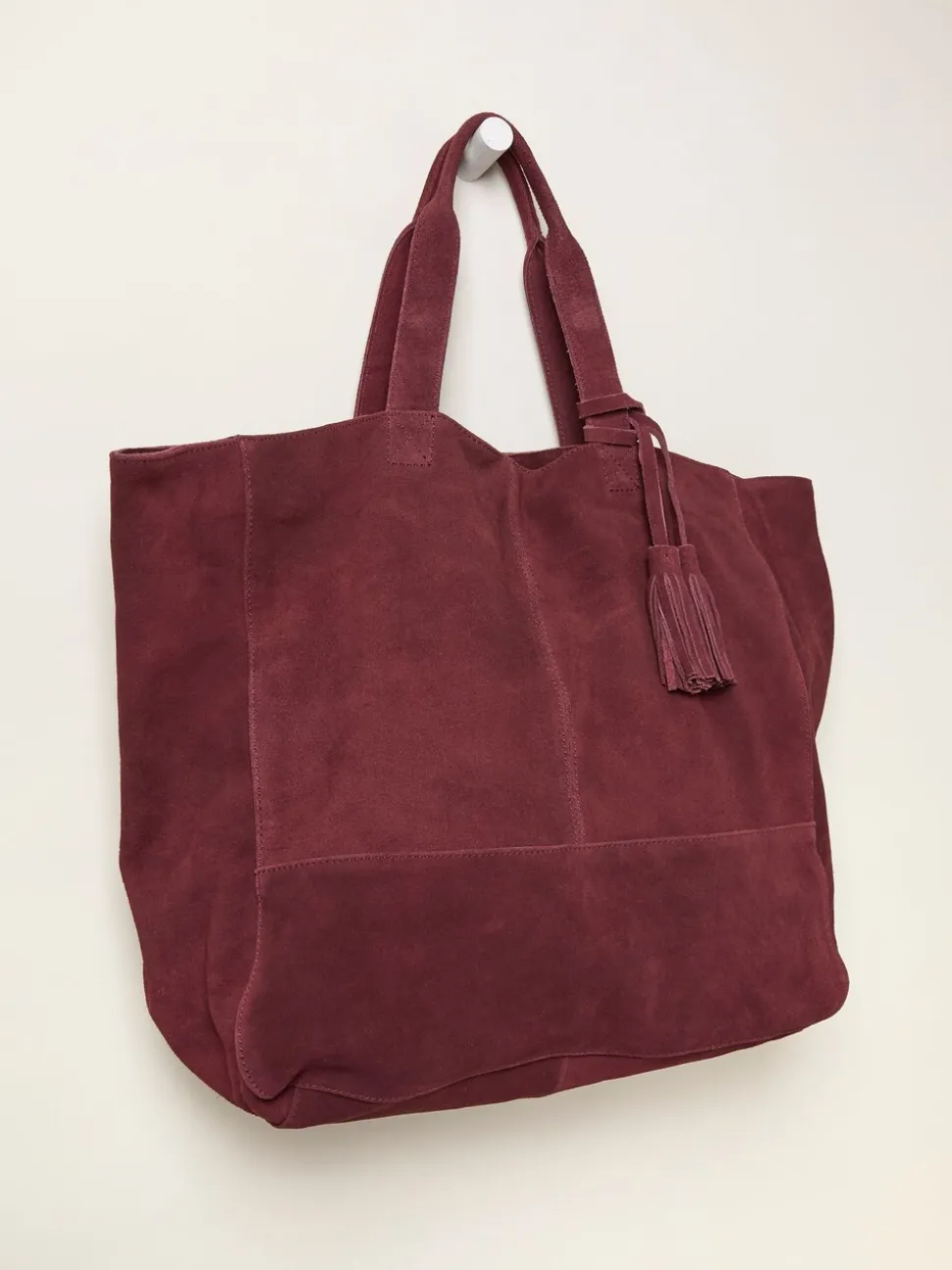 Rouge bordeaux - Sac cabas FatFace en daim