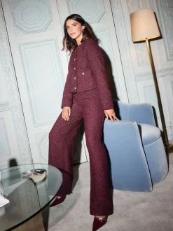Rouge Bourgogne - Friends Like These Veste Trophy en boucle X Lucy Meckleborgh