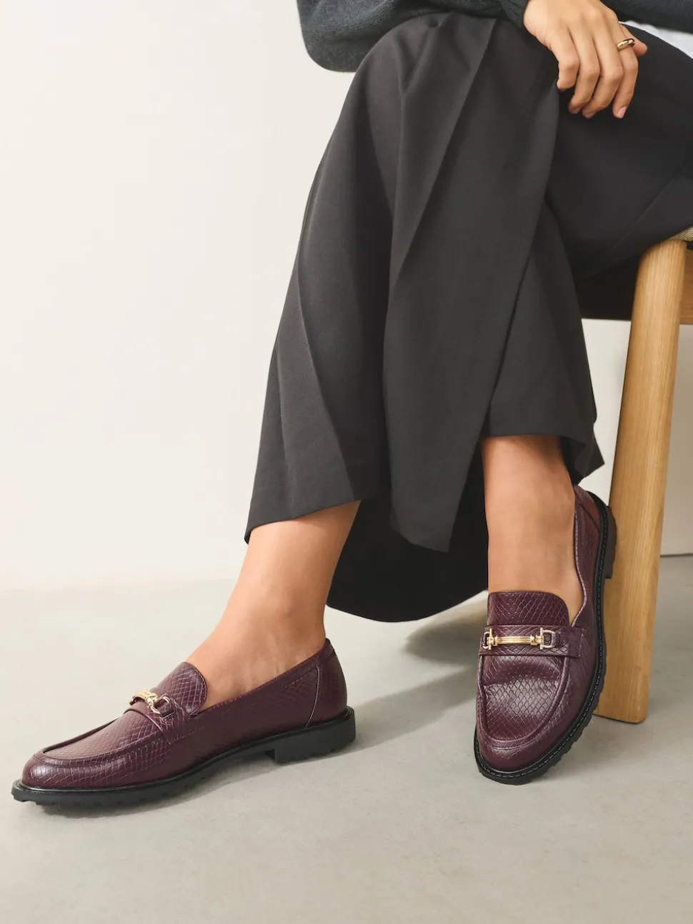 Rouge croco de baies - Mocassins à enfiler Forever Comfort®