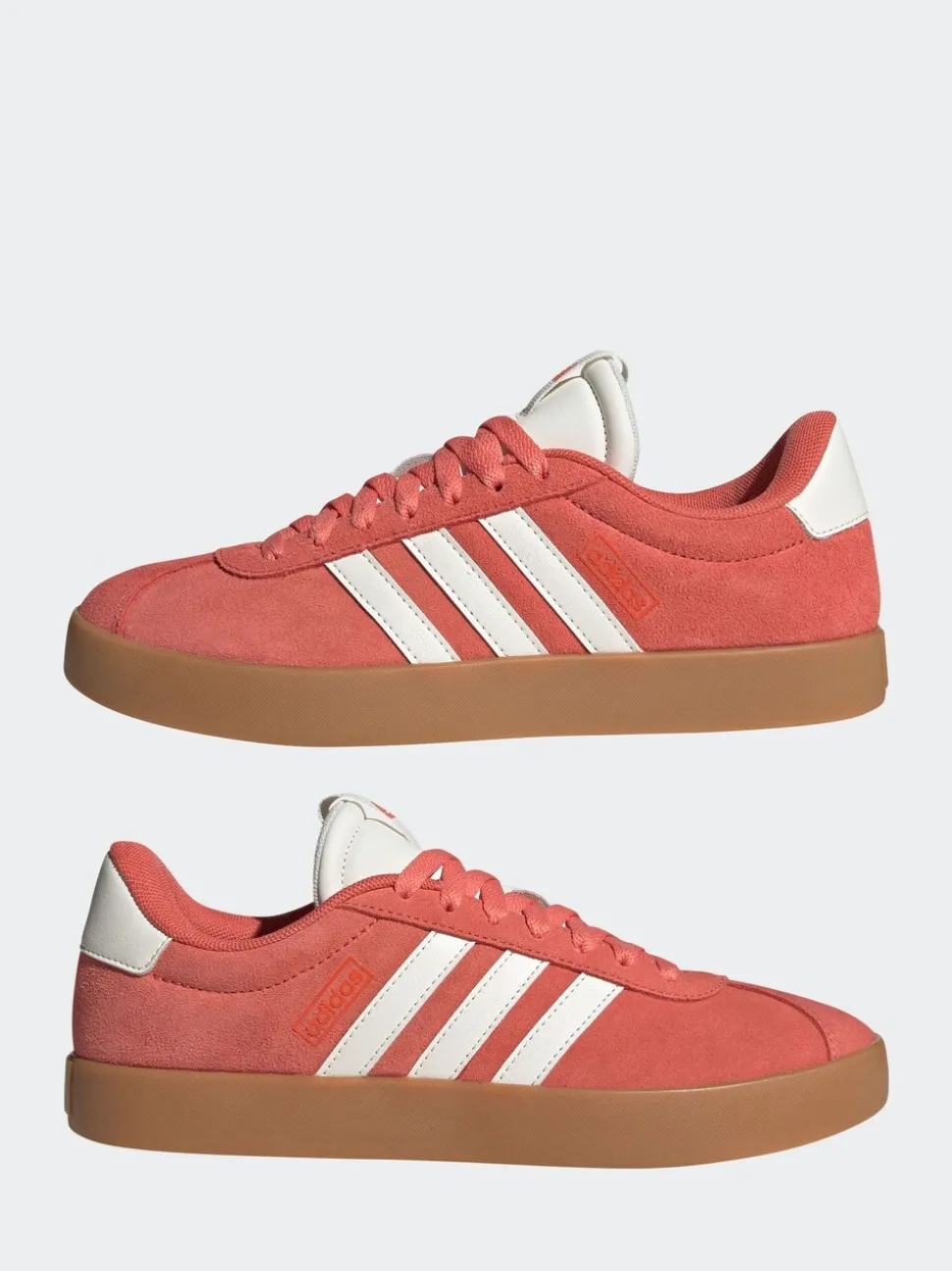 Rouge foncé - Adidas VL Court 3.0 Formateurs