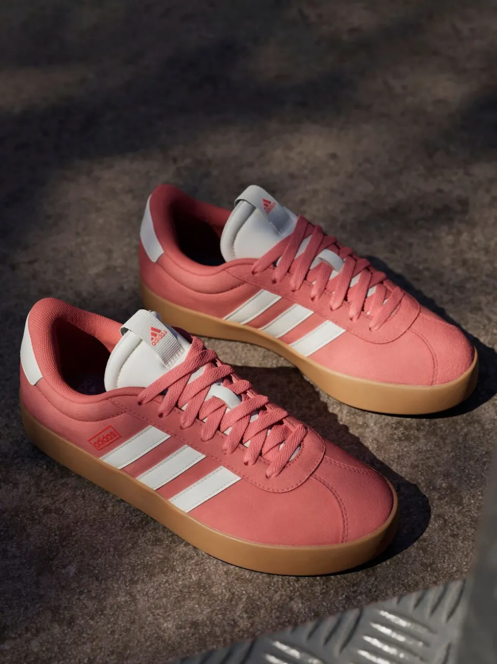 Rouge foncé - Adidas VL Court 3.0 Formateurs