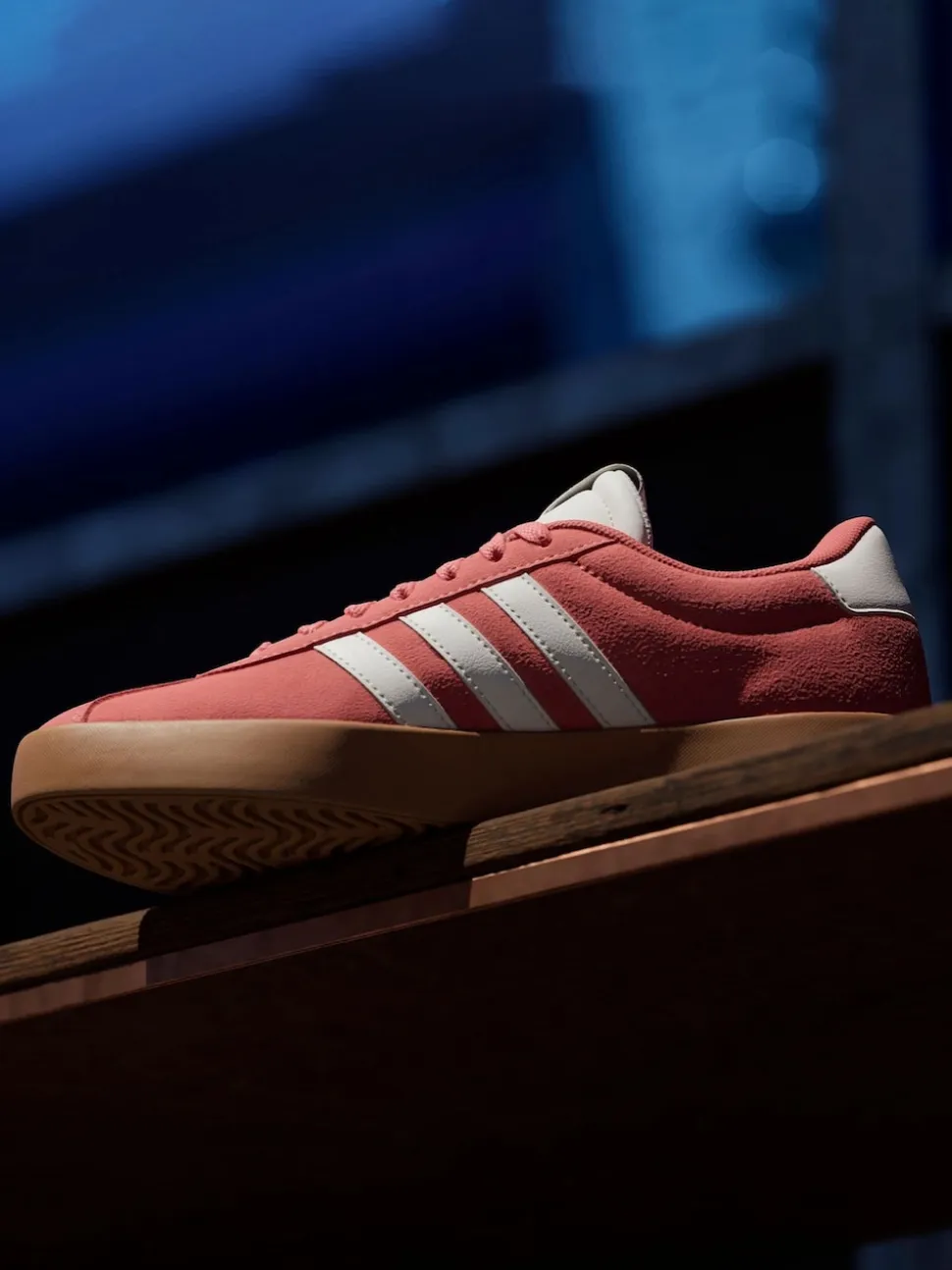 Rouge foncé - Adidas VL Court 3.0 Formateurs