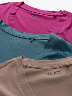 Rouge/bleu sarcelle - Lot de t-shirts manches courtes manches courtes 3
