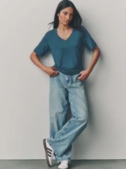 Rouge/bleu sarcelle - Lot de t-shirts manches courtes manches courtes 3