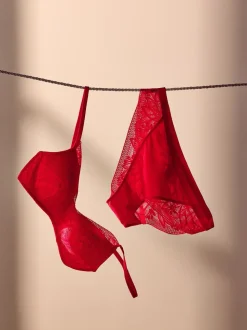 Rouge/crème - Lot de soutiens-gorge-gorge 2 détails en dentelle Ultimate Comfort