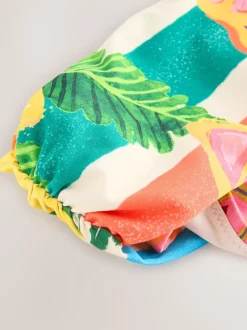 Rouge/Vert Tropical - Bas de bikini