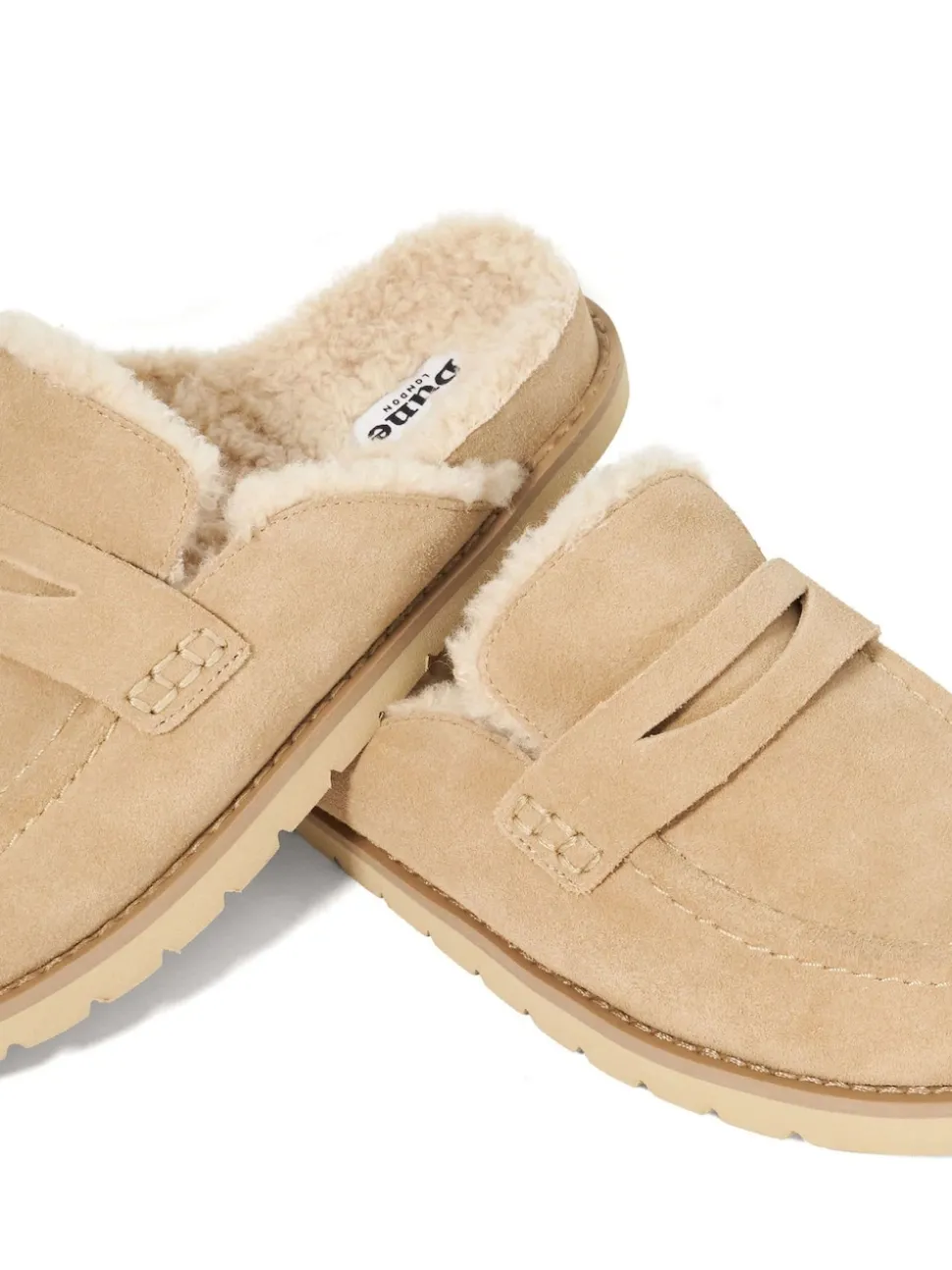 sable - Dune London Mocassins dos nu doublés Goldy