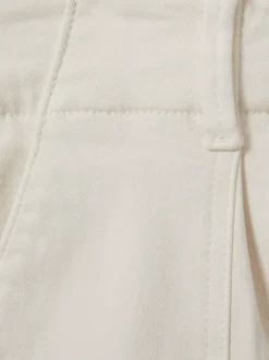 sable - Shorts taille haute Paige avec ourlets retroussés