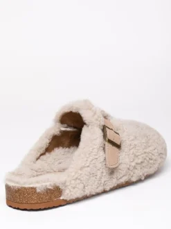 Sabots à boucle en laine et peau de mouton Lakeland Leather