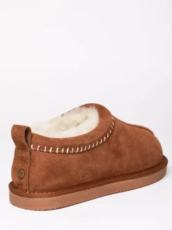 Sabots Chaussons brodés en peau de mouton Lakeland Leather