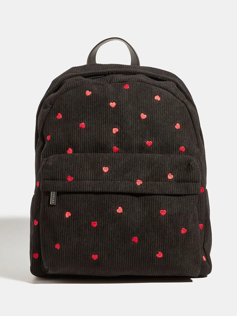 Sac à dos brodé Skinnydip rouge à imprimé cœur ditsy