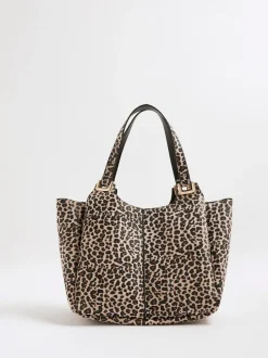 Sac fourre-tout souple à ailes River Island imprimé léopard