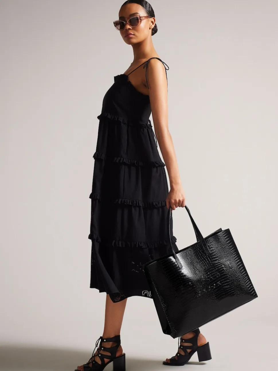 Sac Ted Baker Seacon à petit emblème et motif hachuré