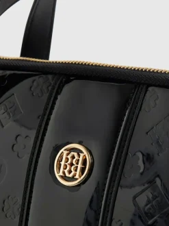 Sacoche pour ordinateur portable River Island vernie Monogram