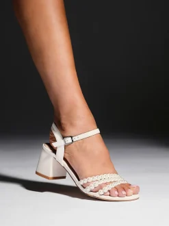 Sandales à talons Linzi Perla avec lanières de perles