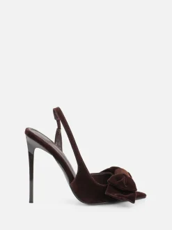 Sandales à talons Simmi London Torrez avec nœud et bout ouvert