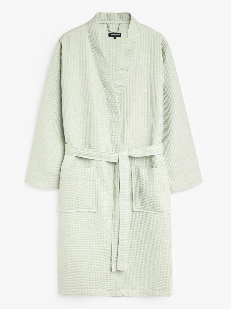 sauge - Peignoir gaufré Loungeable 100% coton