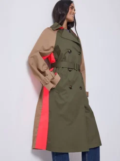 SCAMP & DUDE Trench Color-block
