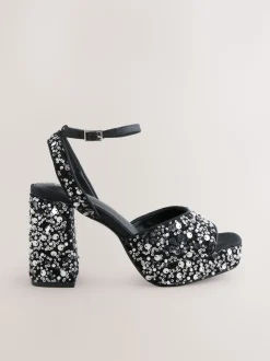 Sequins - Sandales à talons carrés à sequins Forever Comfort®