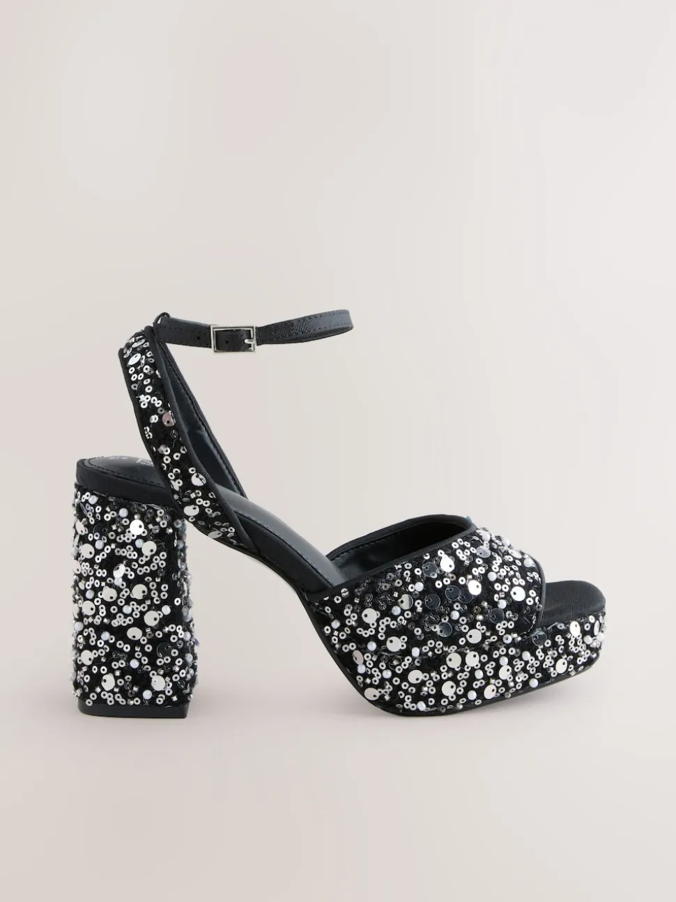 Sequins - Sandales à talons carrés à sequins Forever Comfort®
