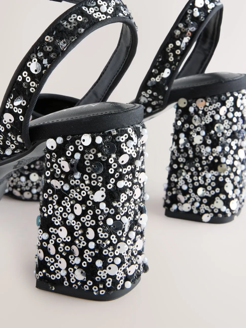 Sequins - Sandales à talons carrés à sequins Forever Comfort®