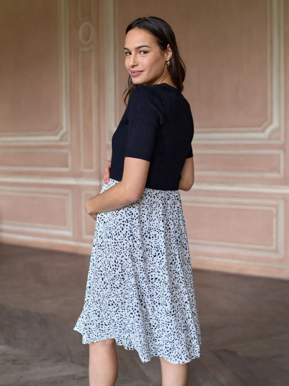 Seraphine Robe haut en maille Grossesse et Allaitement
