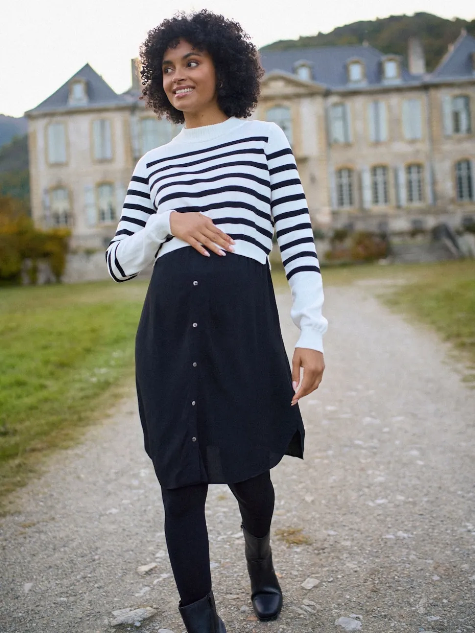 Seraphine Robe haut en maille Grossesse et Allaitement