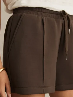 Short en molleton Reiss Joanna à cordon de serrage en interlock