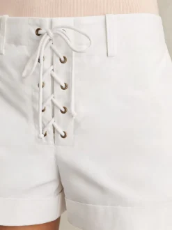 Short Reiss Clement en coton à lacets