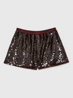 Short Reiss Spence à sequins