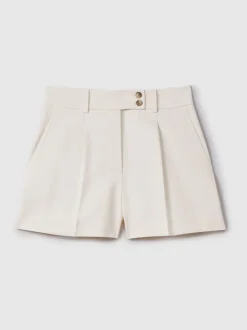 Shorts ajustés plissés sur le devant Reiss Millie