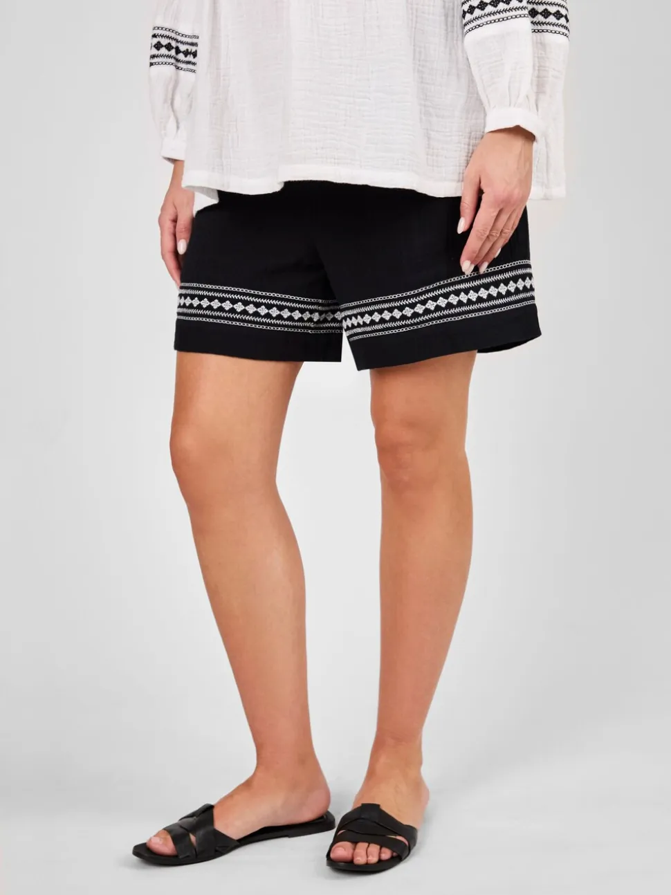 Shorts de maternité JoJo Maman Bébé brodé