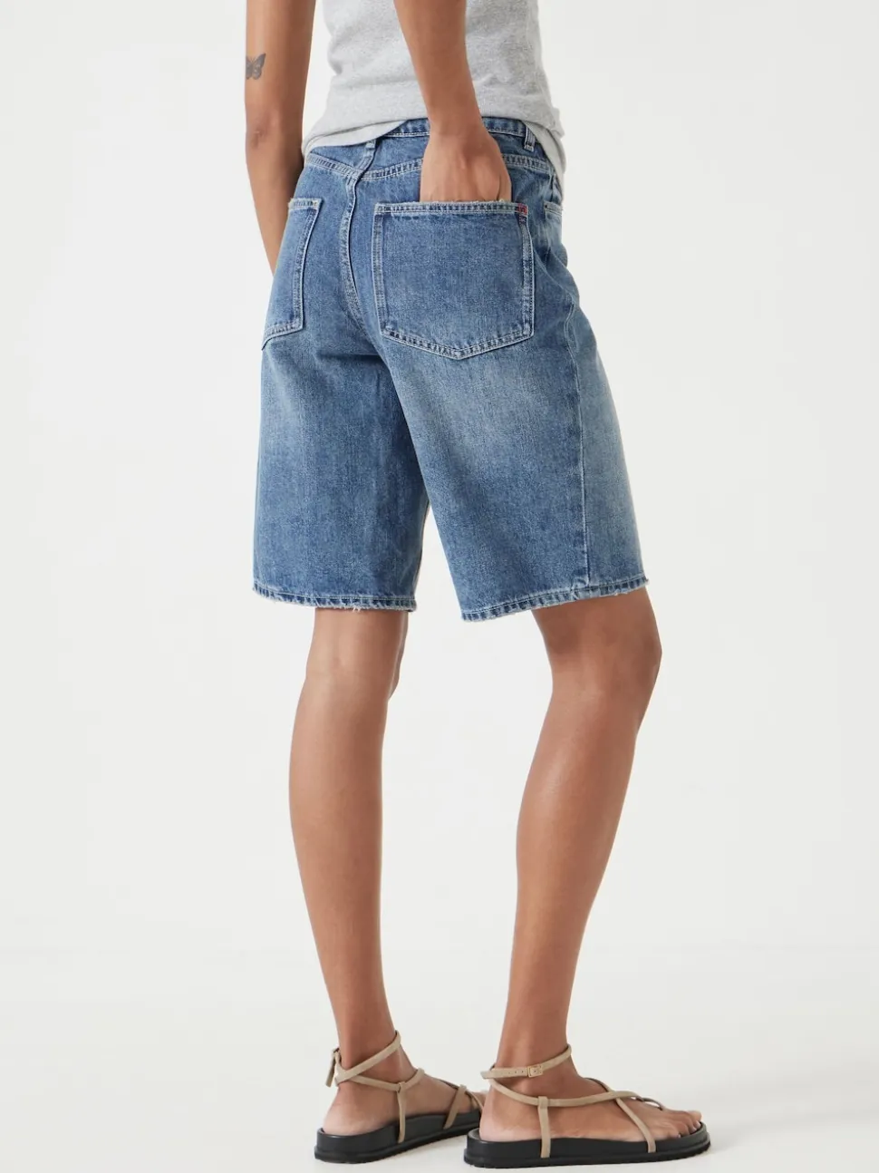 Shorts Hush Boyfriend Long Denim 100% coton