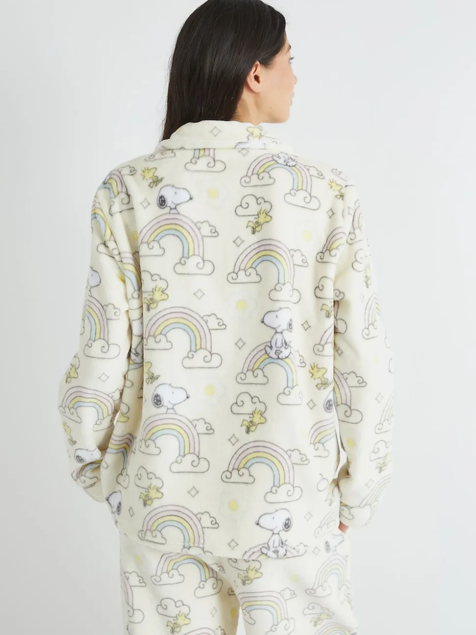 Skinnydip Peanuts x Skinnydip Snoopy Ensemble pyjama en polaire arc-en-ciel