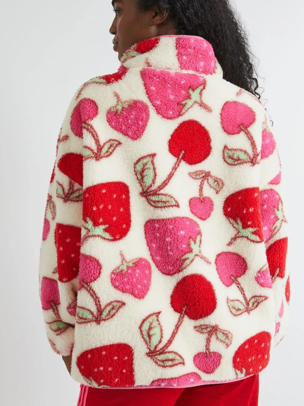 Skinnydip Polaire longue cerise et fraise