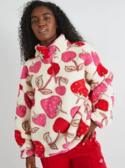 Skinnydip Polaire longue cerise et fraise