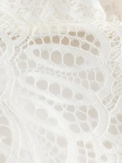 Slip de mariée B by Ted Baker écru en satin et dentelle
