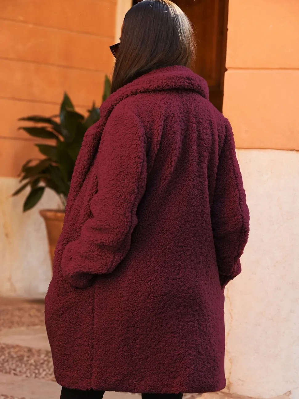 Sosandar Manteau Borg Super Cosy