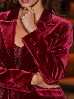 Sosandar Velours habillé Blazer