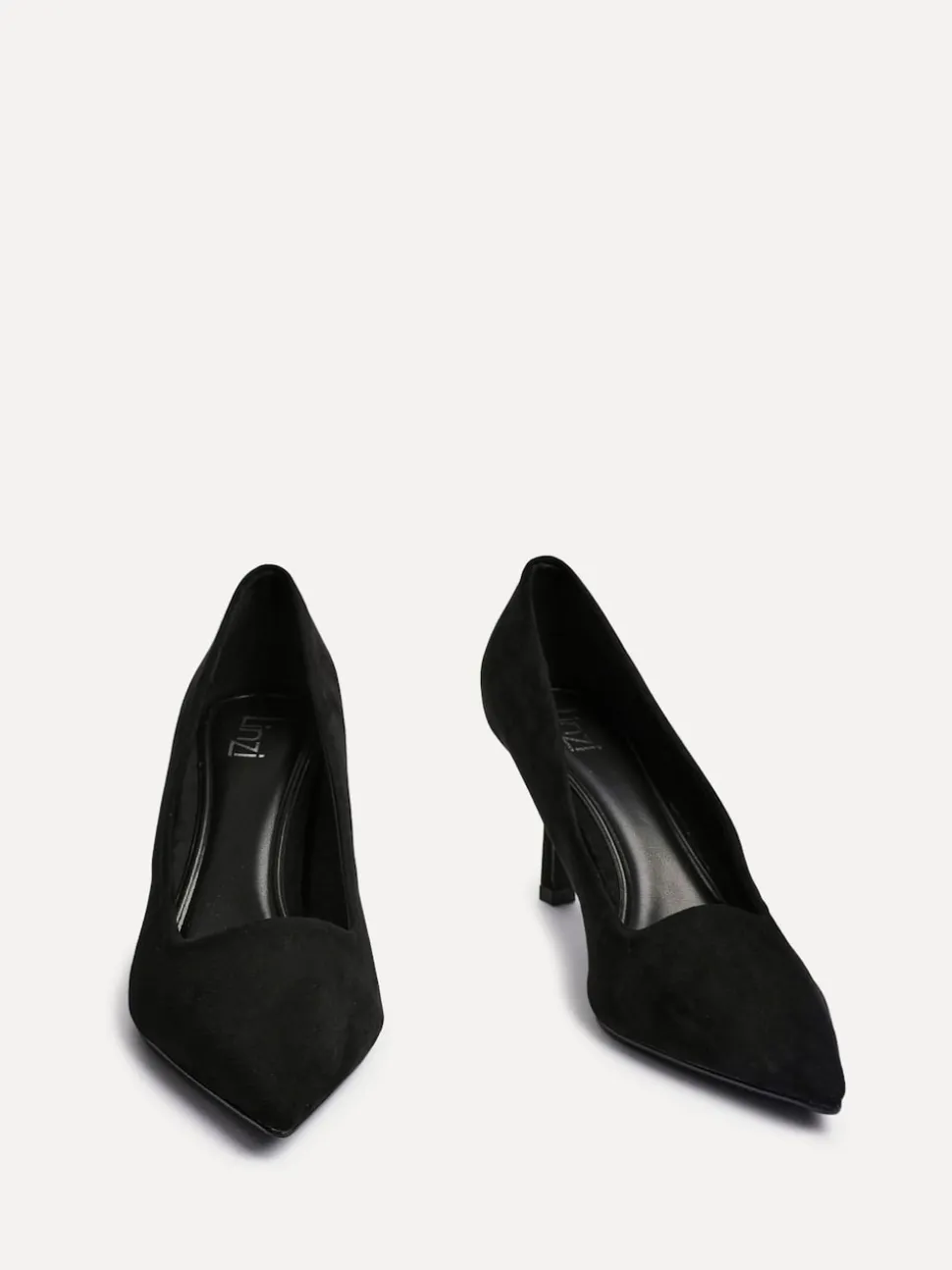 Suede noire - Linzi Kat Closed Court Stiletto talons
