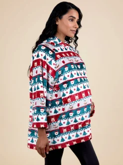 Sweat à capuche Couverture JoJo Maman Bébé Noël Fair Isle