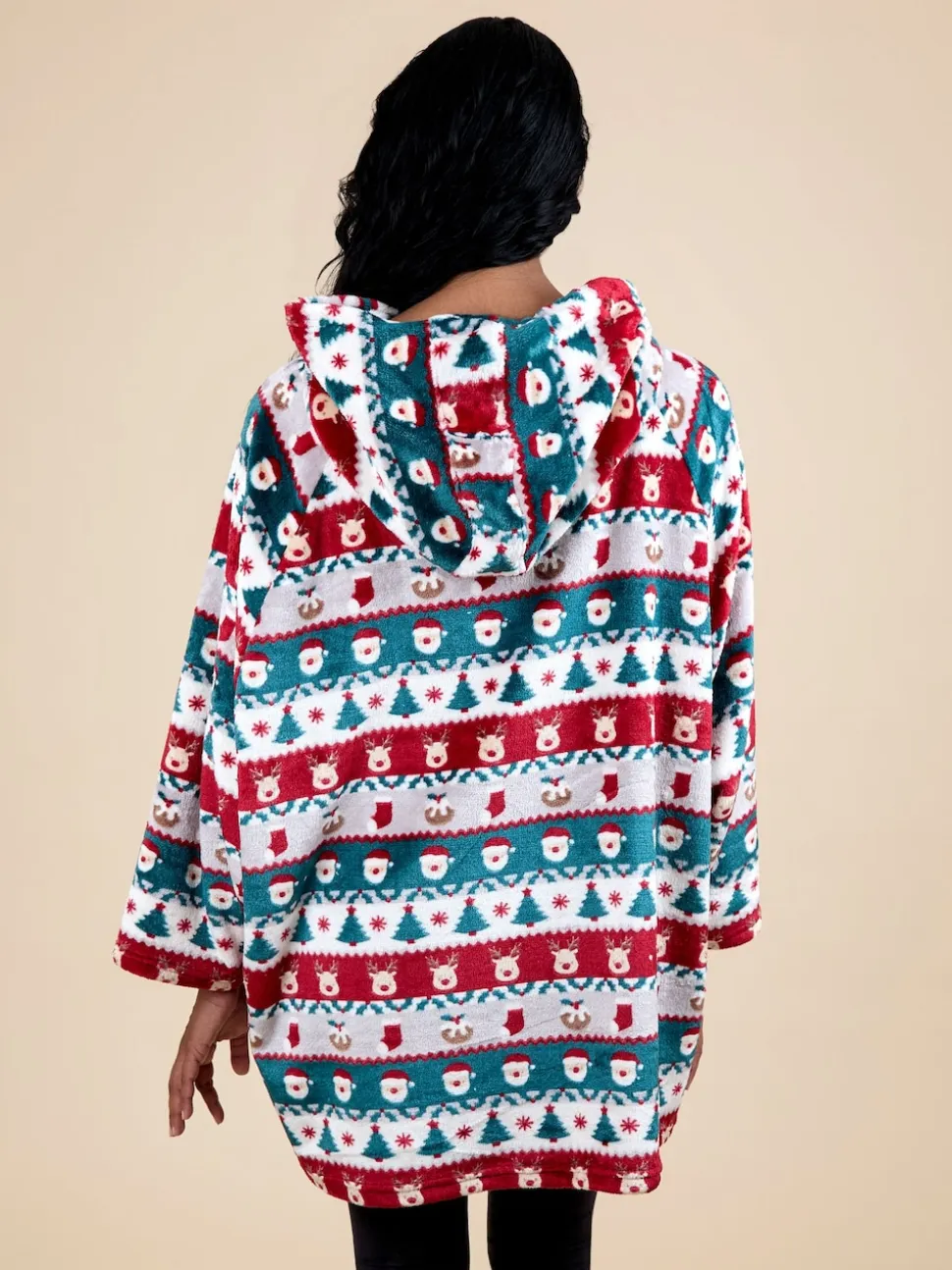 Sweat à capuche Couverture JoJo Maman Bébé Noël Fair Isle