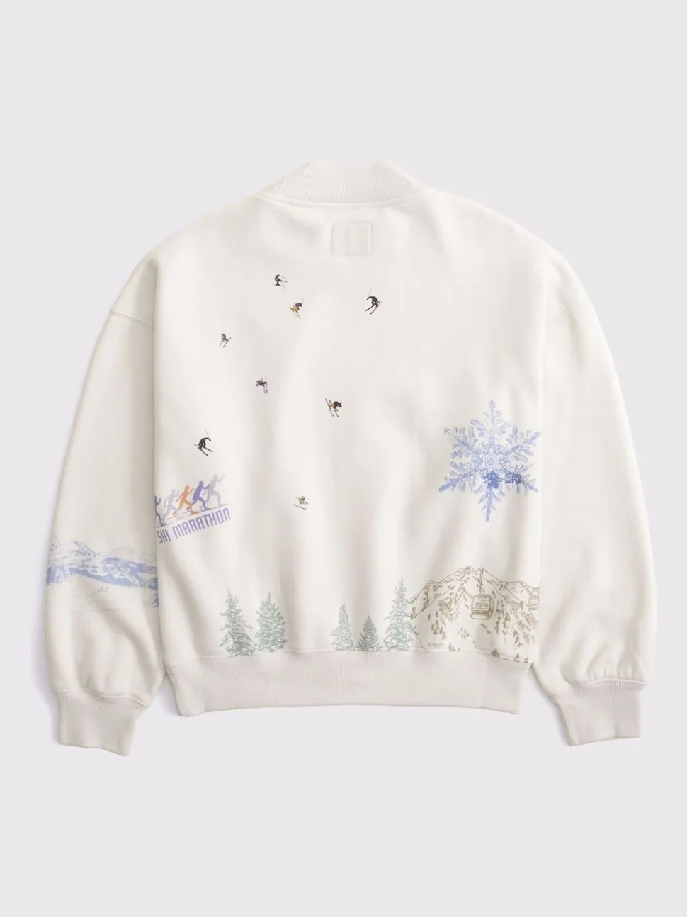 Sweat-shirt Abercrombie & Fitch Ski Resort Sunday Col rond
