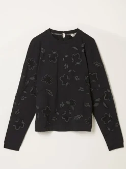 Sweat-shirt brodé col rond FatFace