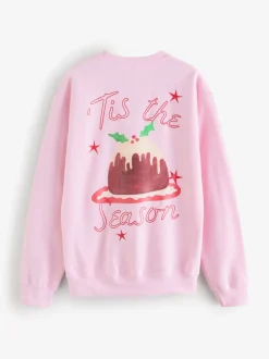 Sweat-shirt Graphique Bon Noël Tis The Season Back