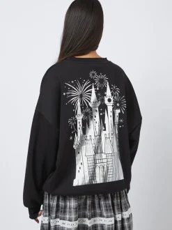 Sweat-shirt Skinnydip Disney Argent Foil Castle