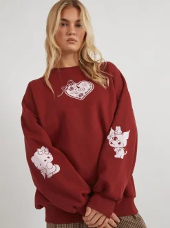 Sweat-shirt Skinnydip Hello Kitty Kuromi